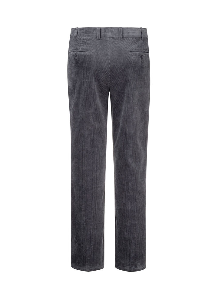 Cordhose mit Dehnbund in 3 Farben GRAFIT