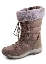 Gef&uuml;tterte Damen-Stiefel, Winterschuhe, mit Rei&szlig;verschluss 