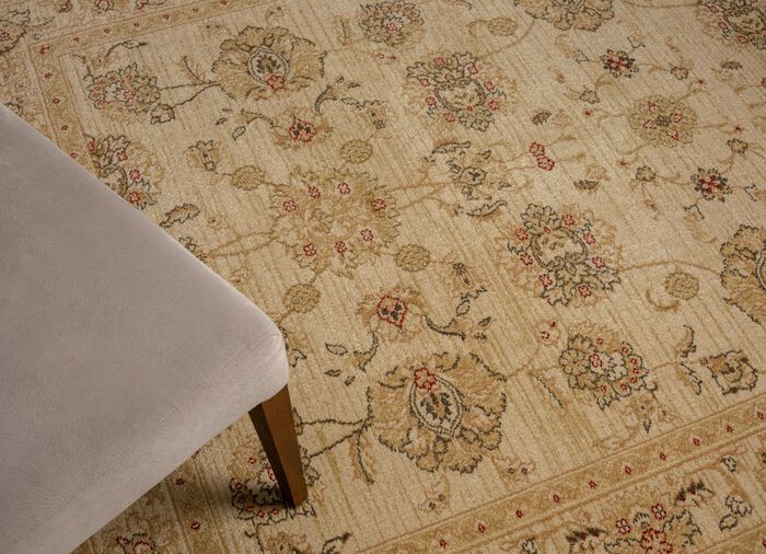 Br&uuml;cke und Teppiche mit Orient-Optik CREME