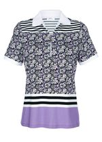 Poloshirt mit Allovermuster 