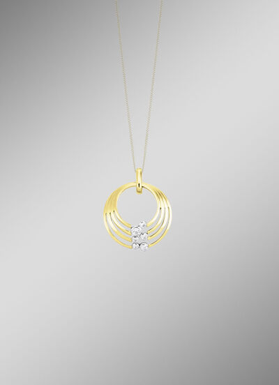 Strahlender Glanz – exquisiter Anhänger mit synth. Zirkonia 