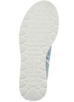 Waldl&auml;ufer, bequeme Damen-Schn&uuml;rschuhe, Weite H, mit herausnehmbarem Fu&szlig;bett BLEU-MATTSILBER