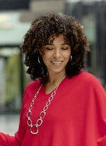 Elegante Halskette mit ovalen Gliedern 