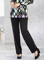 Hose mit hübschen Strass- und Perlenzier-Motiven SCHWARZ