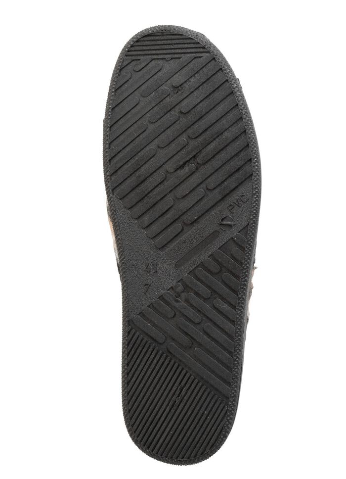 Pantoffel aus gemustertem Textilmaterial 