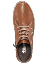 Gemini Schn&uuml;r-Bootie mit Ziern&auml;hten COGNAC