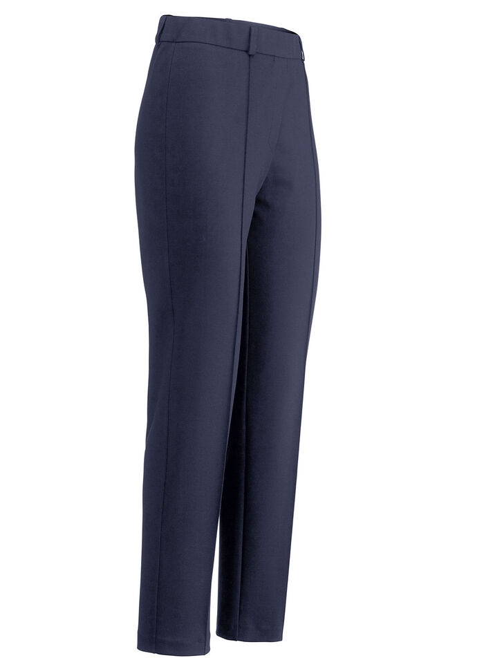 Jerseyhose mit abgesteppten Biesen MARINE