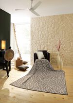 Schlafdecke mit Veloursbandeinfassung 