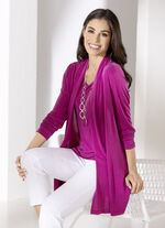 2-teiliges Set bestehend aus Shirtjacke und Trägershirt 