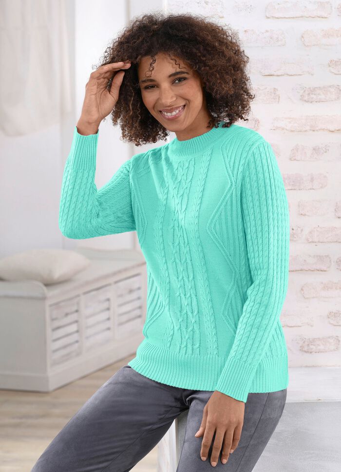 Pullover mit Schurwolle MINT