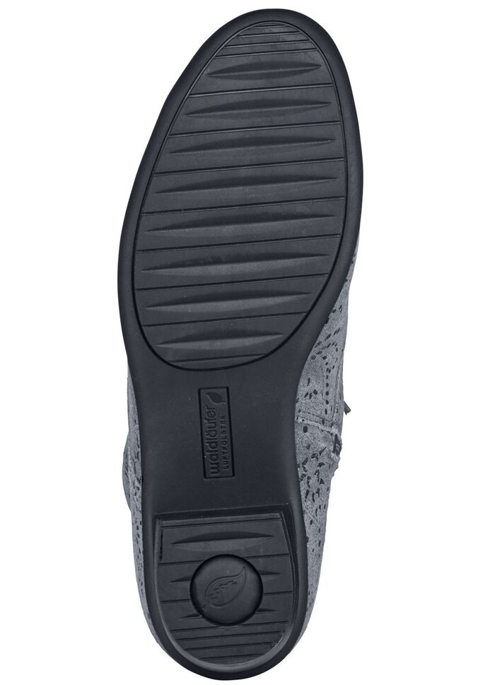 Waldl&auml;ufer Schn&uuml;r-Stiefelette mit floraler Pr&auml;gung 
