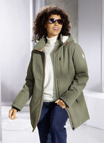 Funktionsjacke mit fester Kapuze 