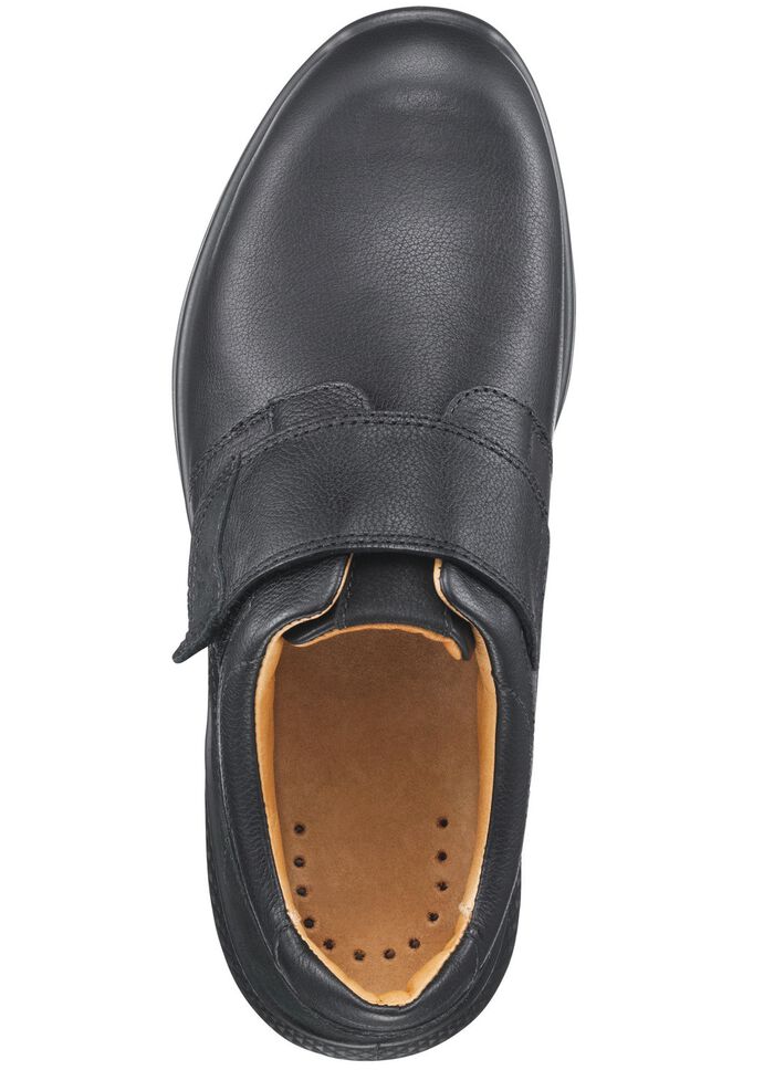 GINO GALANTE, bequeme Herren-Slipper, Weite K, mit herausnehmbarem Fu&szlig;bett SCHWARZ