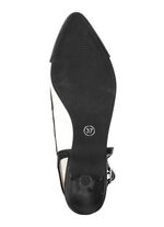 Andrea Conti, schicke Damen-Slingpumps, mit Gummizug SCHWARZ-WEISS