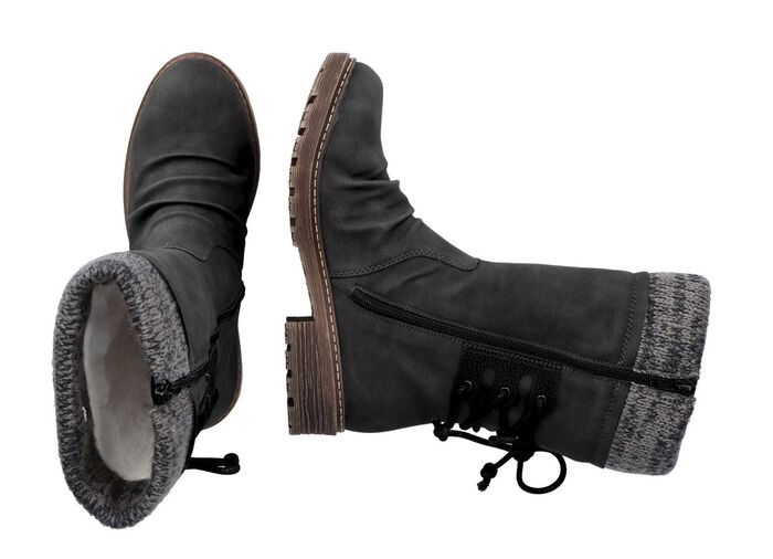 Rieker Stiefel in Knitteroptik 