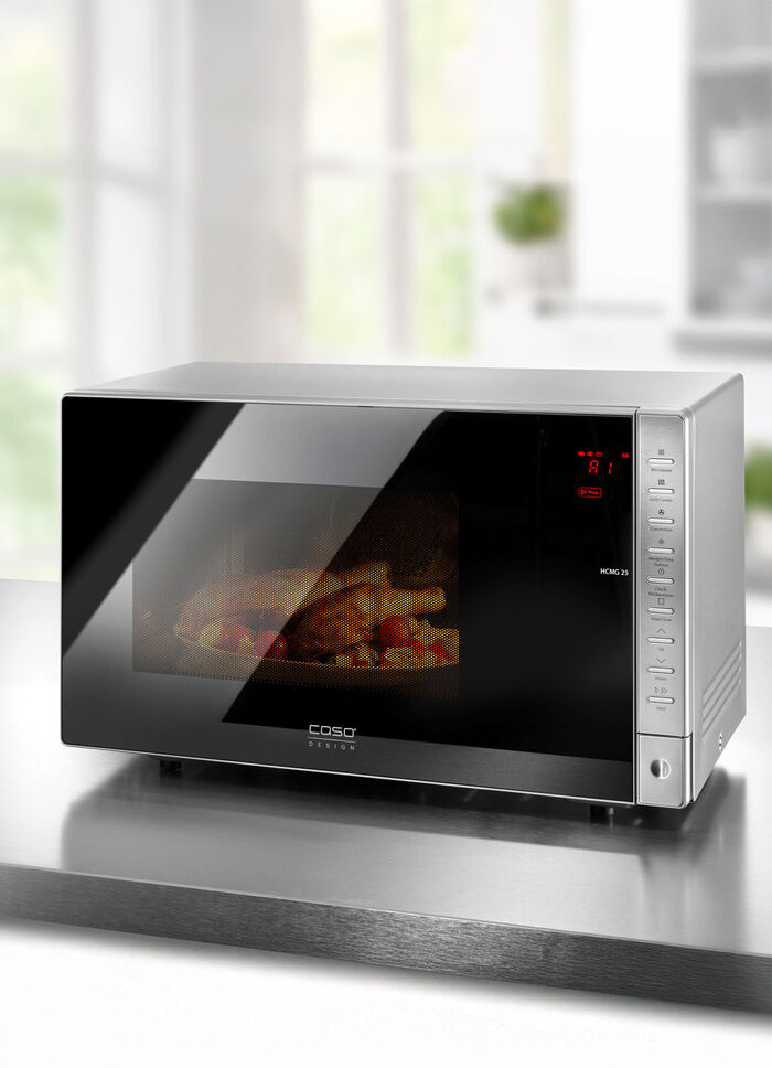 Caso Mikrowelle HCMG25 mit Heißluft-Technologie 