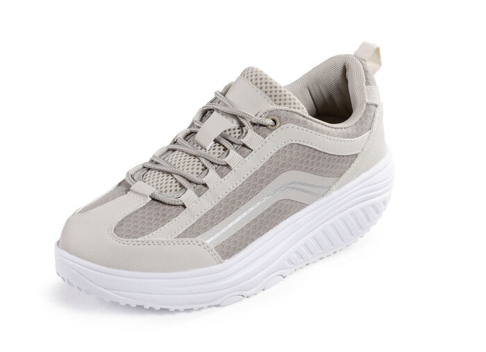 Aerosoft-Walker-Schn&uuml;rschuhe mit auswechselbarer Weichschaum-Einlegesohle BEIGE