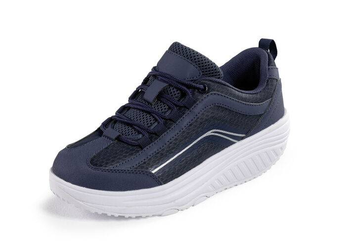 Aerosoft-Walker-Schnürschuhe mit auswechselbarer Weichschaum-Einlegesohle MARINE