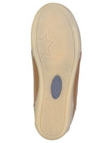 Andrea Conti, bequeme Damen-Sneaker, Weite G, mit herausnehmbarem Fu&szlig;bett COGNAC