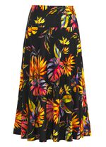 Rock mit farbbrillantem Druck 