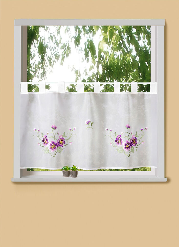 Kurzstore "Stiefmütterchen", mit Schlaufen 