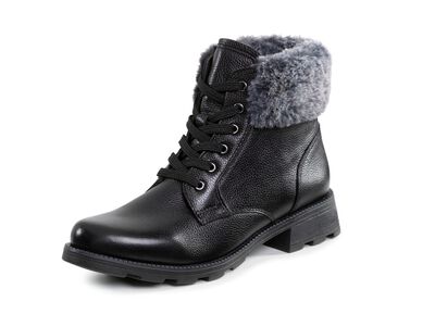 ELENA EDEN, gef&uuml;tterte Damen-Stiefeletten, Winterschuhe, Weite G, mit herausnehmbarem Fu&szlig;bett 
