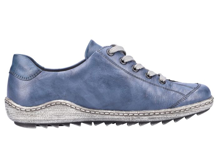 Remonte, bequeme Damen-Sneaker, Weite G, mit herausnehmbarem Fu&szlig;bett BLAU