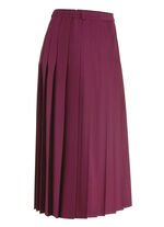 Rock mit figurg&uuml;nstigen Rundumfalten BORDEAUX