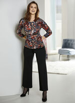 Hose in modischer Weite SCHWARZ