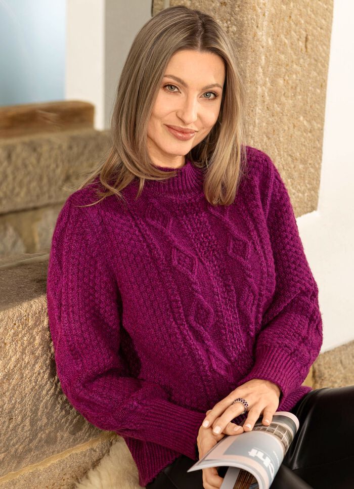 Pullover aus Melangegarn 