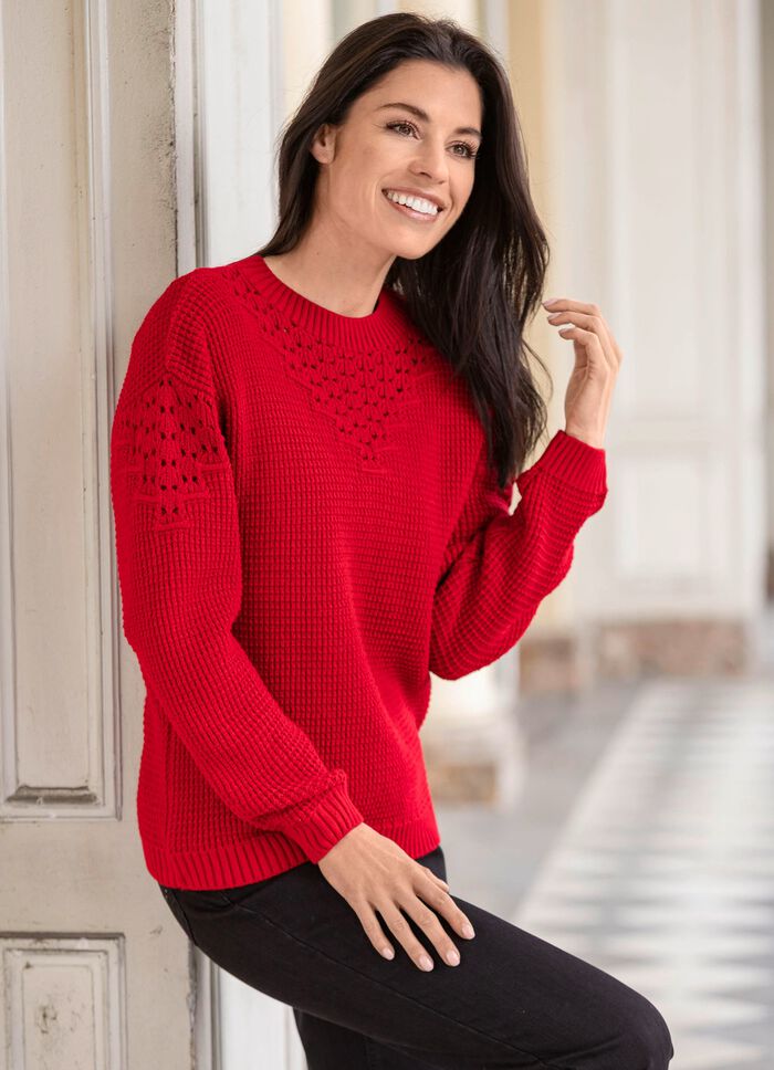 Pullover mit Strukturmuster 