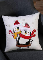 Kissenbezug Pinguine mit Reißverschluss 