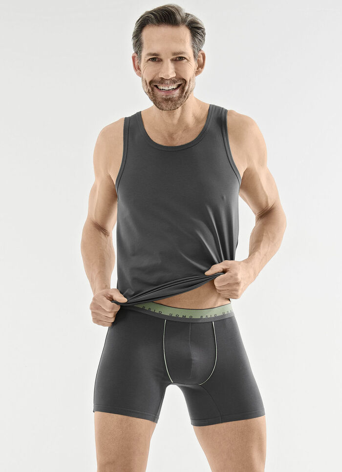 Dreierpack Achselshirts aus Feinjersey 