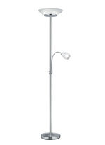 Deckenfluter mit Lesearm NICKEL