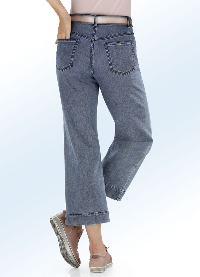 Jeans-Culotte in 5-Pocket-Form JEANSBLAU