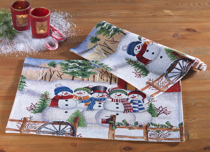 Platzset, 2-teilig, aus Gobelin 