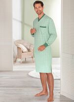 Nachthemd mit V-Ausschnitt und Brusttasche 