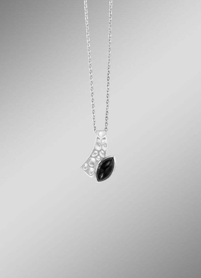 Anhänger mit echt schwarzem Achat für einen Hauch von Mystik und Stil!  