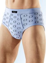 Sechserpack Slips aus Feinripp, mit Eingriff, bunt dessiniert 