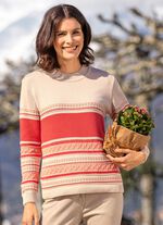 Pullover mit Ringeldessin 