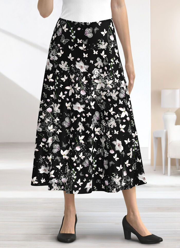 Rock mit figurg&uuml;nstiger Passe 