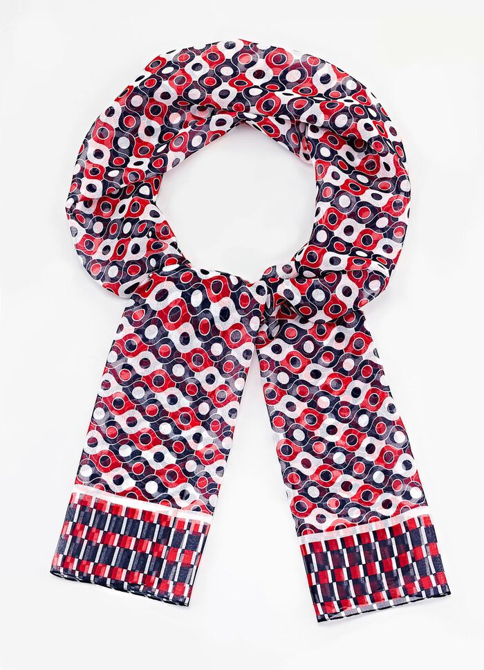 Schal mit Fantasiedessin 