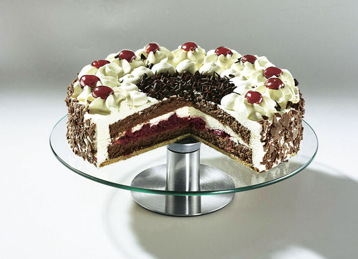 Tortenplatte aus Glas 