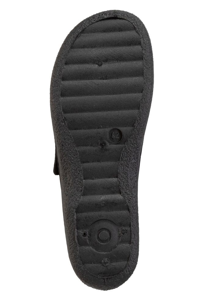 Klettschuh aus elastischem Textilmaterial SCHWARZ