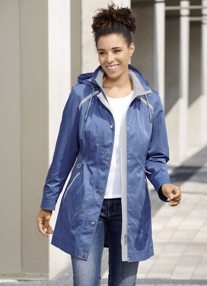 Longjacke mit krempelbaren Ärmeln 