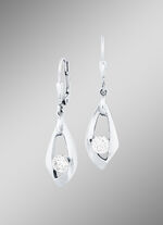 Zauberhafte Ohrringe mit synth. Zirkonia 