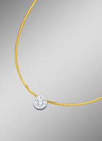 Solitärhalskette mit lupenreinem Brillant 