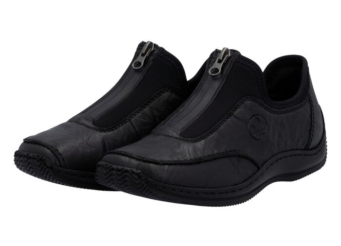 Rieker, klassische Damen-Slipper, mit Rei&szlig;verschluss 