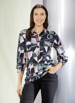 Poloshirt mit kurzer Knopfleiste  