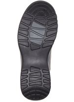 ELENA EDEN Schn&uuml;rschuh aus teilweise gepr&auml;gtem Nubukleder GRAU-SCHWARZ-BURGUND